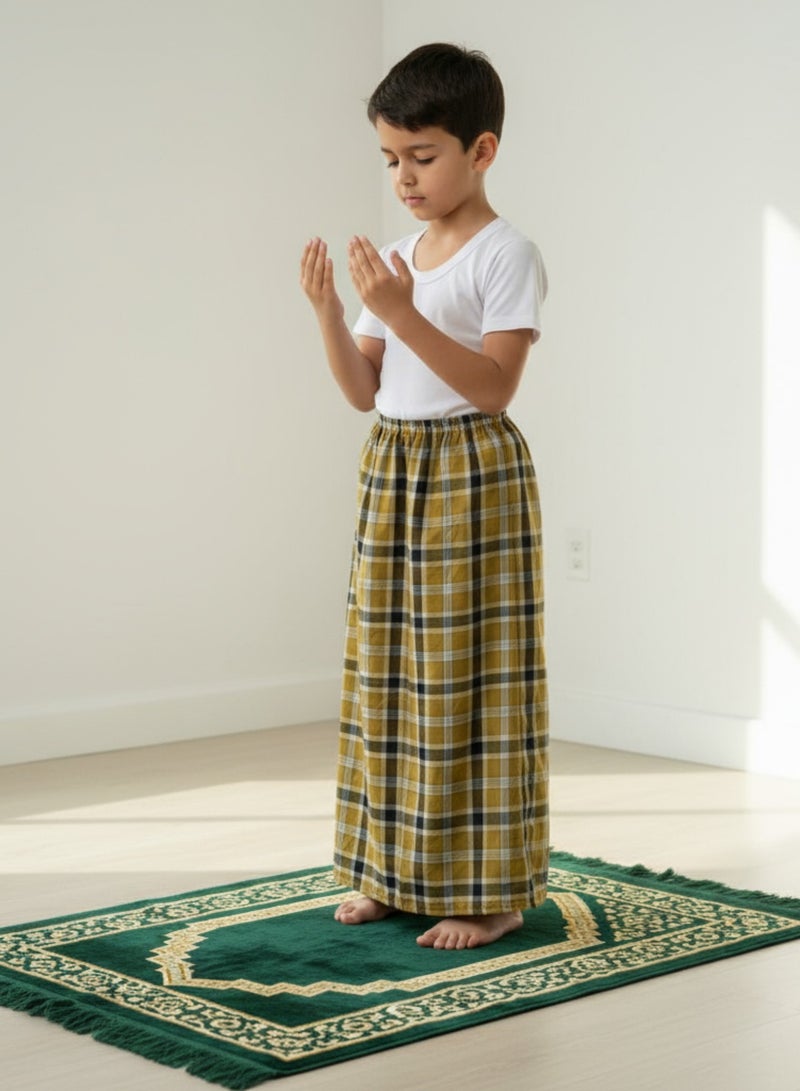 بهنس فوطة ولادي وزرة مطاط  للاولاد وزرة صيفي مريحة جدا وباردة لاطفال وزار ولادي معوز صارون فوطة اولاد صاروم اسباعية ولادية مناسب للمنزل والنوم واوقات الصلاة - Image 1